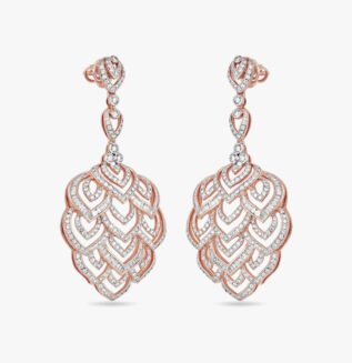 Verdant Splendour Diamond Dangle Earrings