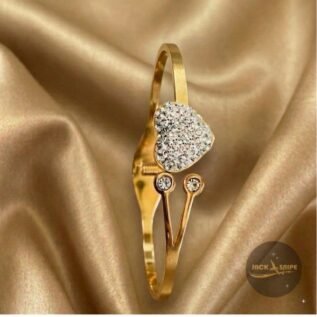 316L Anti Tarnished Gold Plated Cuff Bangle.