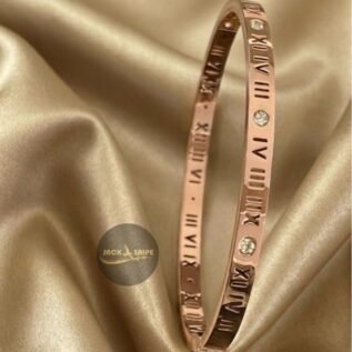 316L Grade Anti Tarnished Rose Gold Cuff Bangle.