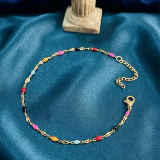 Colored bracelet 316L grade anti- tarnished