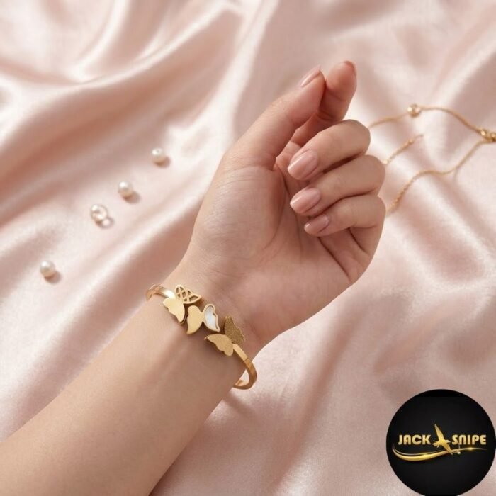 aura butterfly bangle
