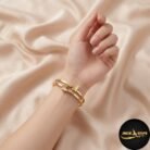 double band butterfly bangle