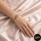 feather leaf bangle