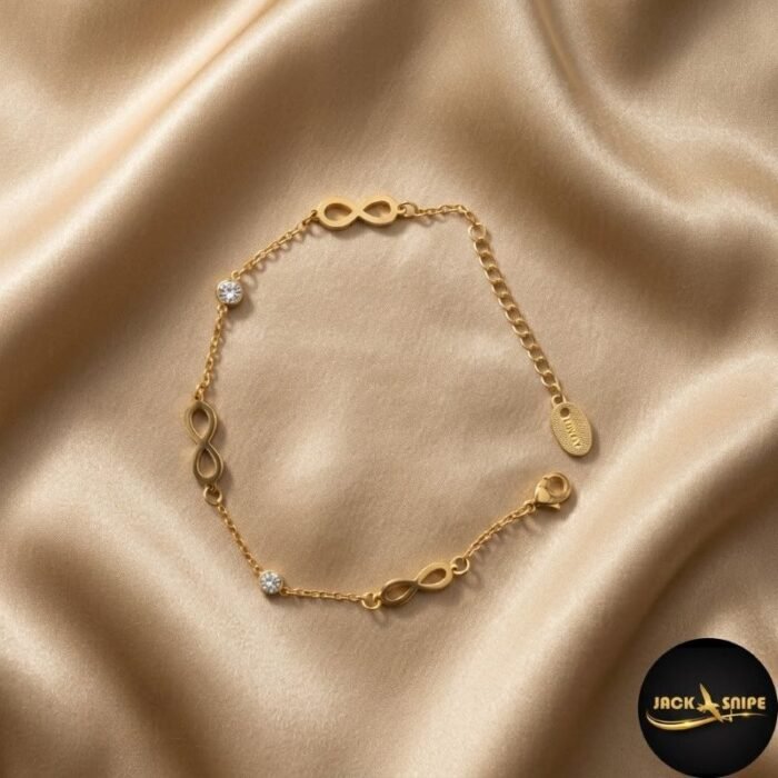 infinity and sparkling crystal bracelet