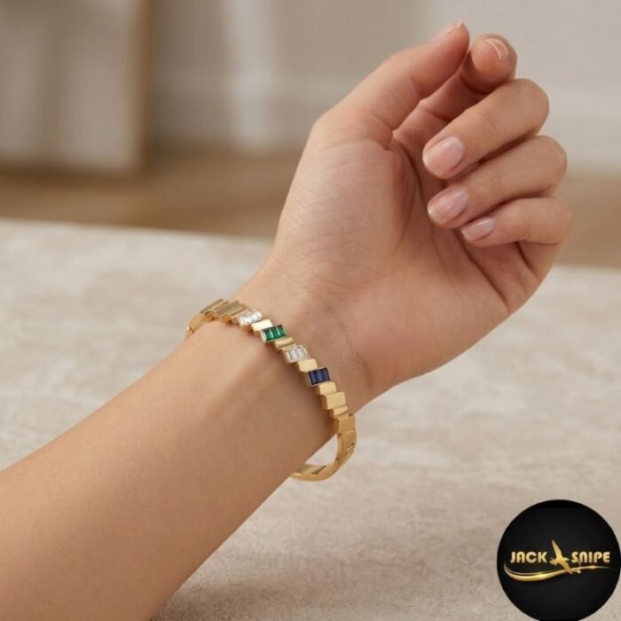 multi stone bangle multi stone bangle