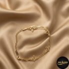 snake chain cut-out butterfly bracelet